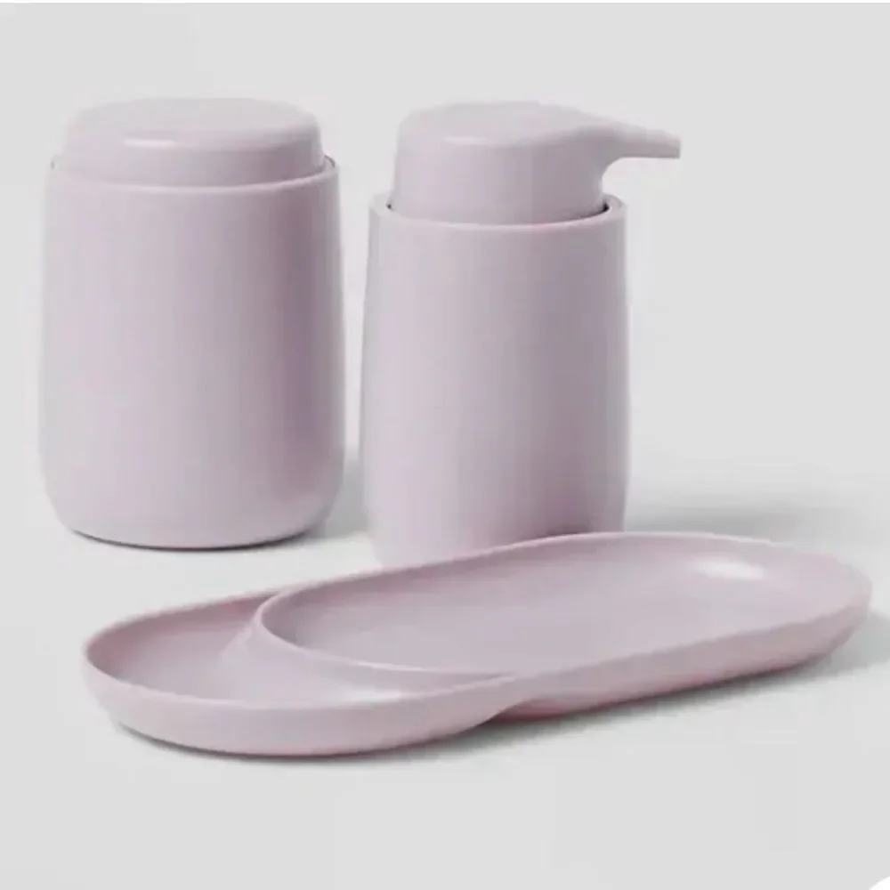 Room Essentials Lavender Three Piece Bath Set NWT
